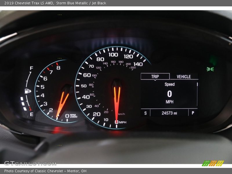 Storm Blue Metallic / Jet Black 2019 Chevrolet Trax LS AWD