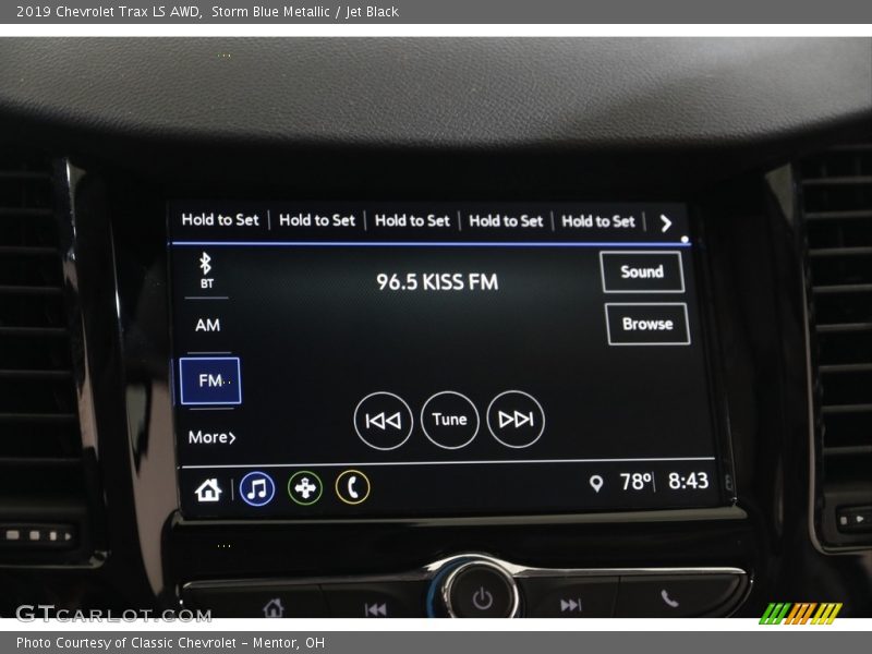 Storm Blue Metallic / Jet Black 2019 Chevrolet Trax LS AWD