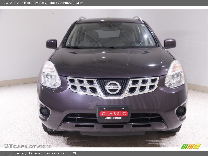 Black Amethyst / Gray 2012 Nissan Rogue SV AWD