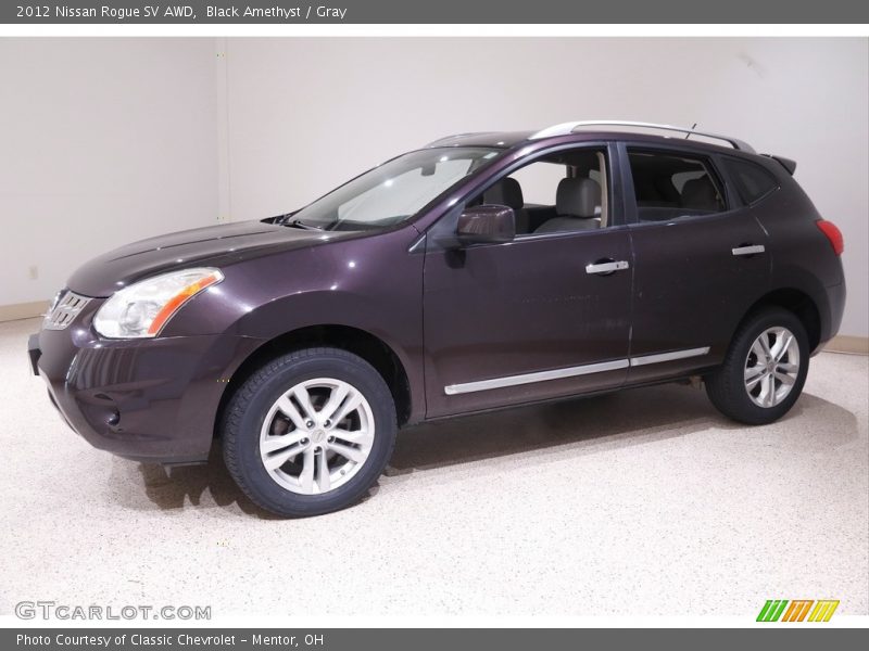 Black Amethyst / Gray 2012 Nissan Rogue SV AWD