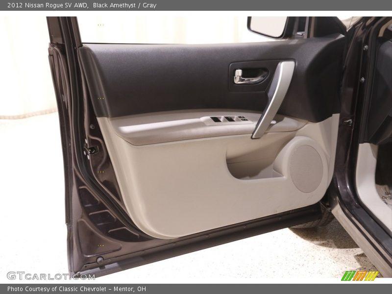 Black Amethyst / Gray 2012 Nissan Rogue SV AWD