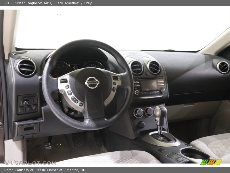 Black Amethyst / Gray 2012 Nissan Rogue SV AWD