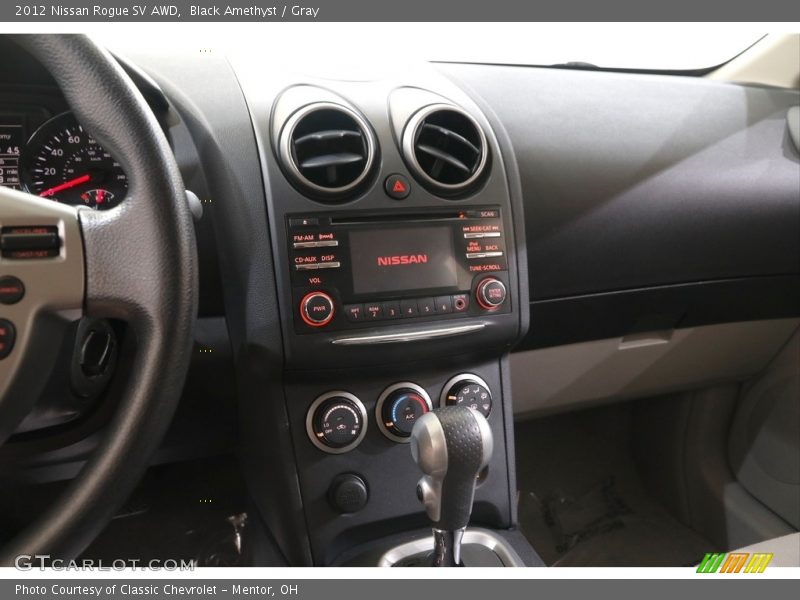 Black Amethyst / Gray 2012 Nissan Rogue SV AWD