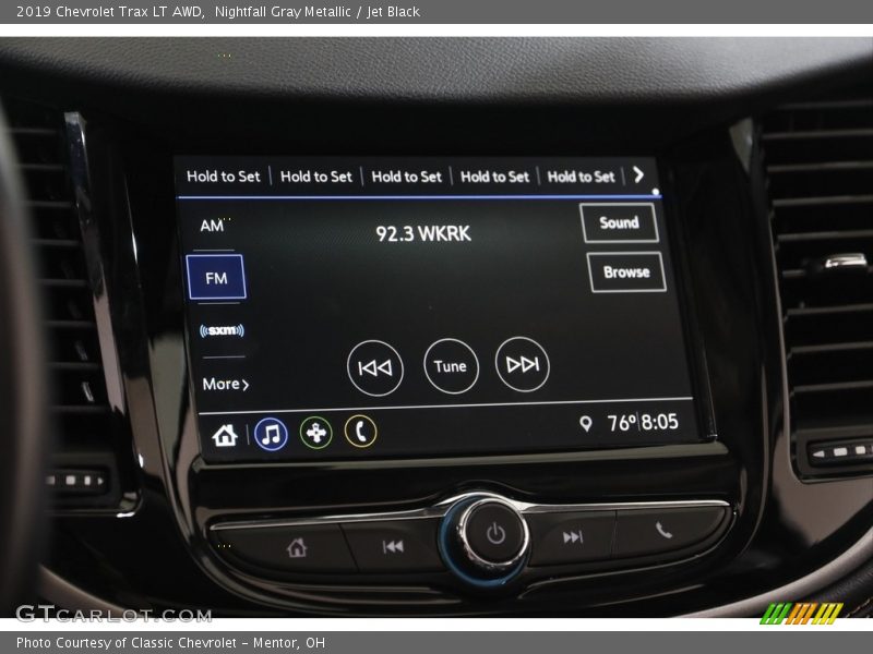 Nightfall Gray Metallic / Jet Black 2019 Chevrolet Trax LT AWD