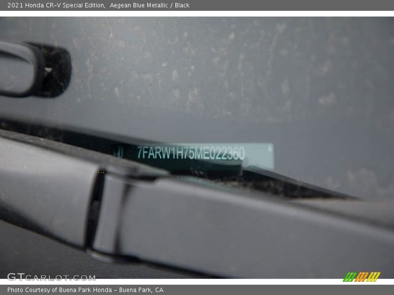 Aegean Blue Metallic / Black 2021 Honda CR-V Special Edition