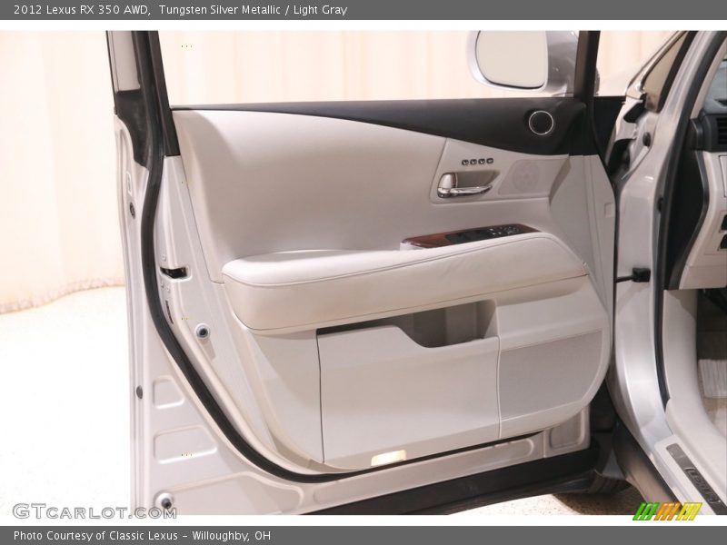 Tungsten Silver Metallic / Light Gray 2012 Lexus RX 350 AWD