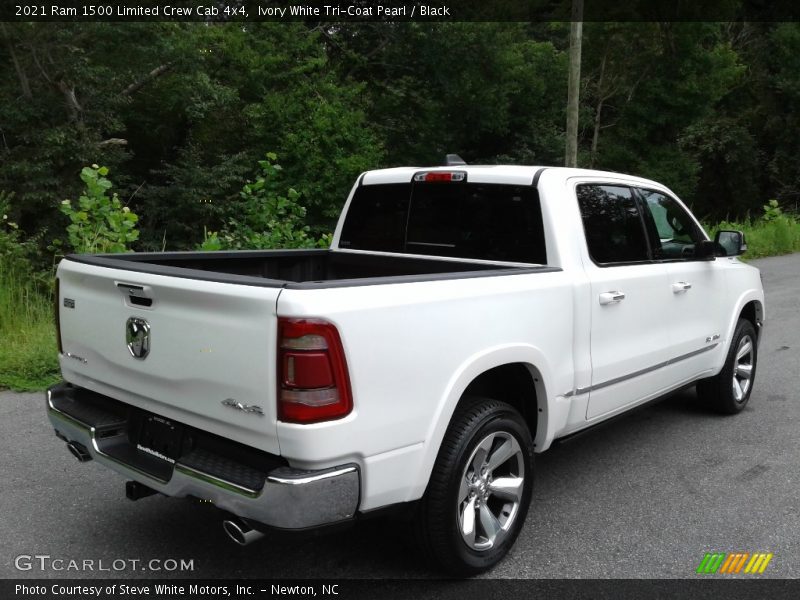 Ivory White Tri-Coat Pearl / Black 2021 Ram 1500 Limited Crew Cab 4x4