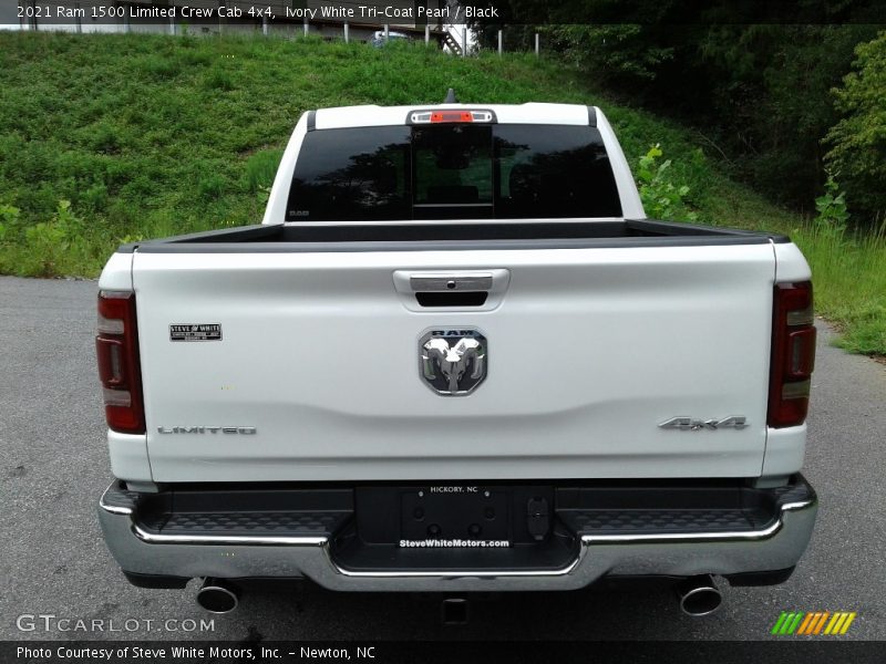 Ivory White Tri-Coat Pearl / Black 2021 Ram 1500 Limited Crew Cab 4x4
