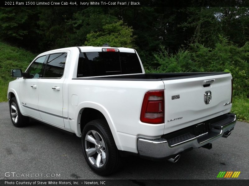 Ivory White Tri-Coat Pearl / Black 2021 Ram 1500 Limited Crew Cab 4x4