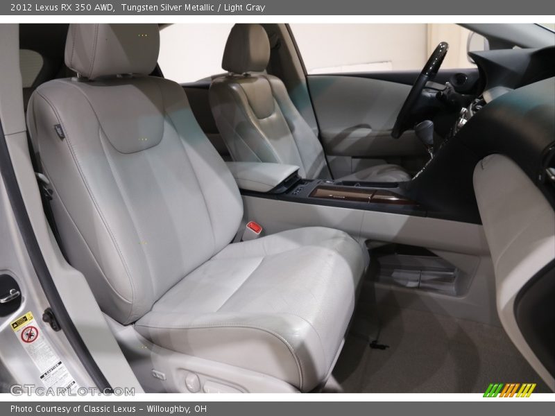 Tungsten Silver Metallic / Light Gray 2012 Lexus RX 350 AWD