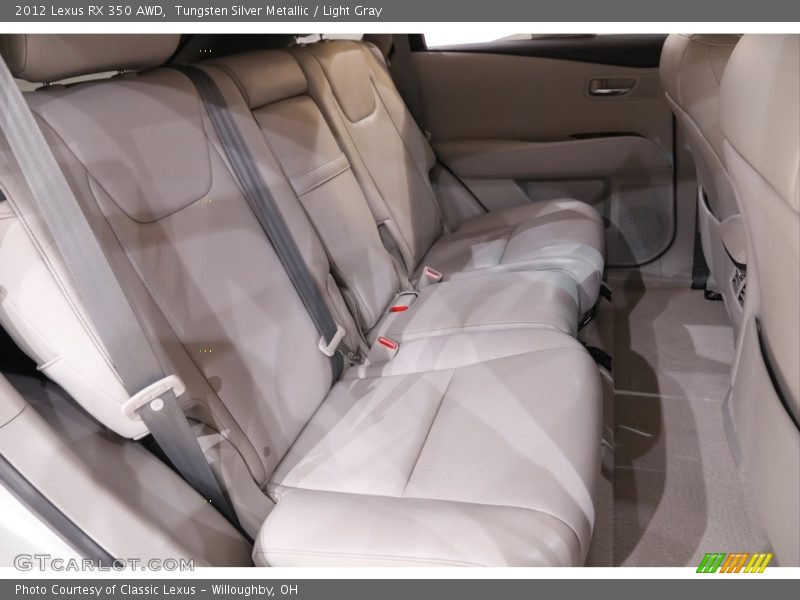 Tungsten Silver Metallic / Light Gray 2012 Lexus RX 350 AWD