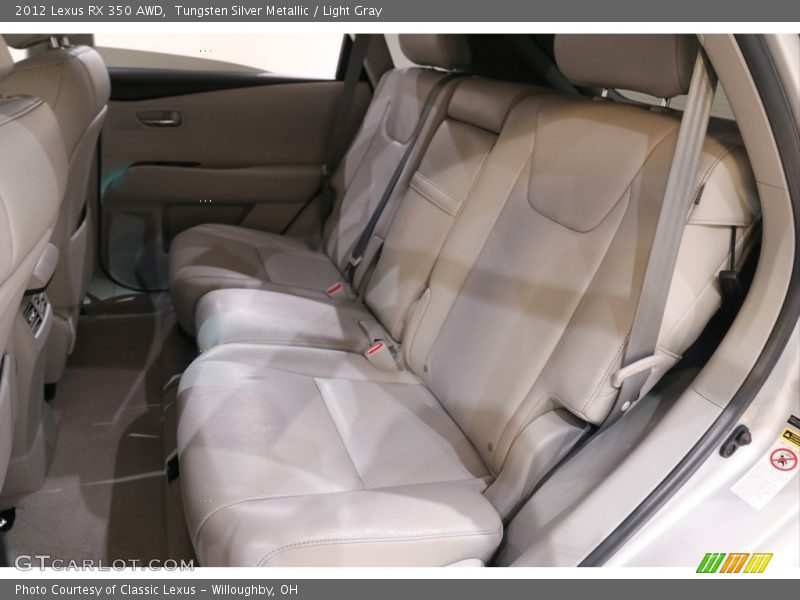 Tungsten Silver Metallic / Light Gray 2012 Lexus RX 350 AWD
