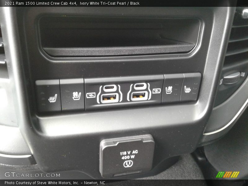 Ivory White Tri-Coat Pearl / Black 2021 Ram 1500 Limited Crew Cab 4x4