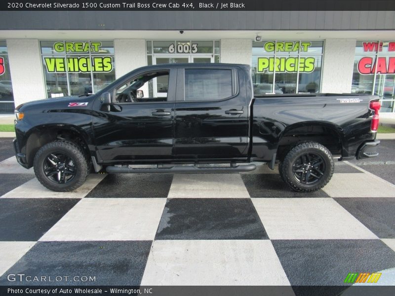 Black / Jet Black 2020 Chevrolet Silverado 1500 Custom Trail Boss Crew Cab 4x4