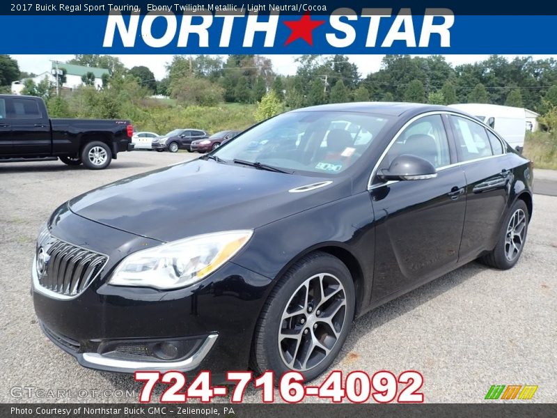 Ebony Twilight Metallic / Light Neutral/Cocoa 2017 Buick Regal Sport Touring