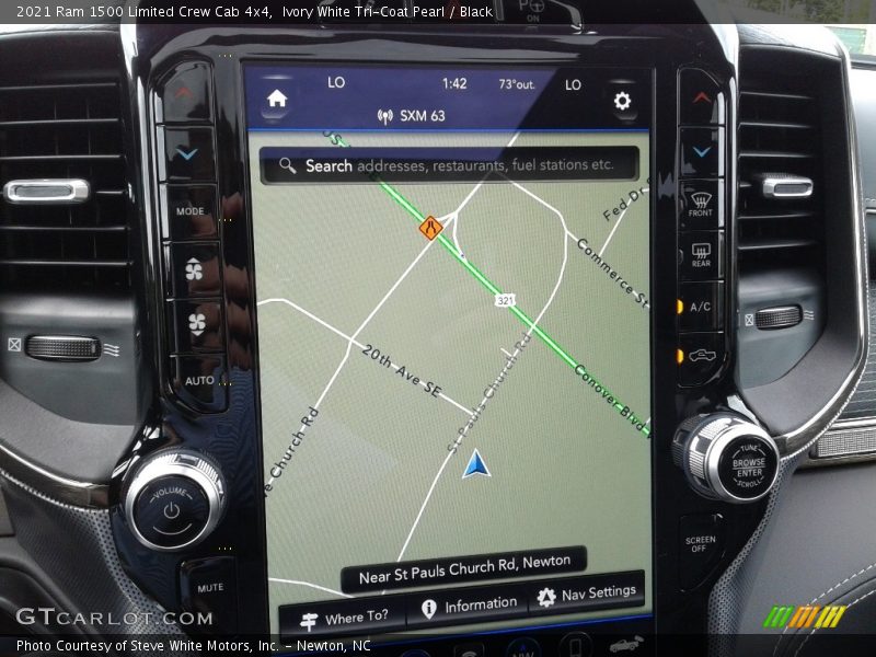 Navigation of 2021 1500 Limited Crew Cab 4x4