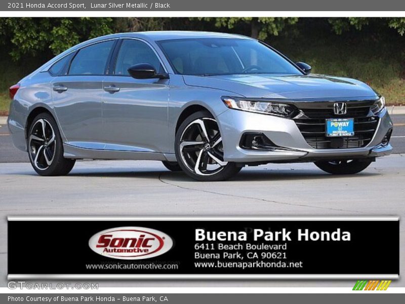Lunar Silver Metallic / Black 2021 Honda Accord Sport