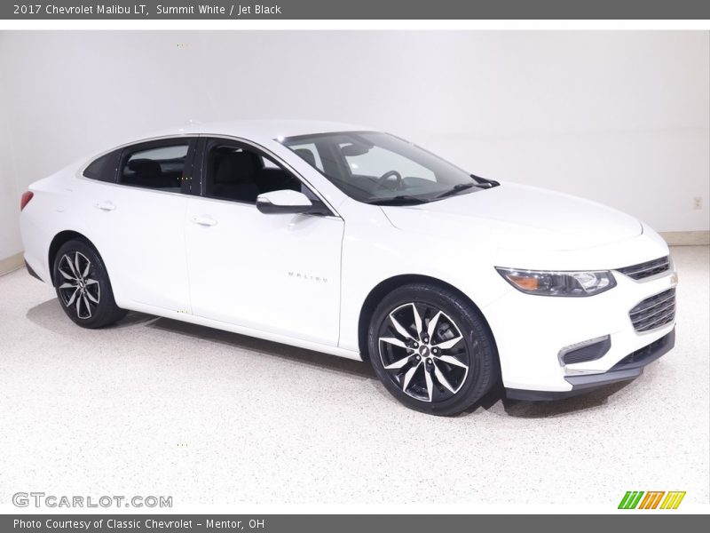 Summit White / Jet Black 2017 Chevrolet Malibu LT