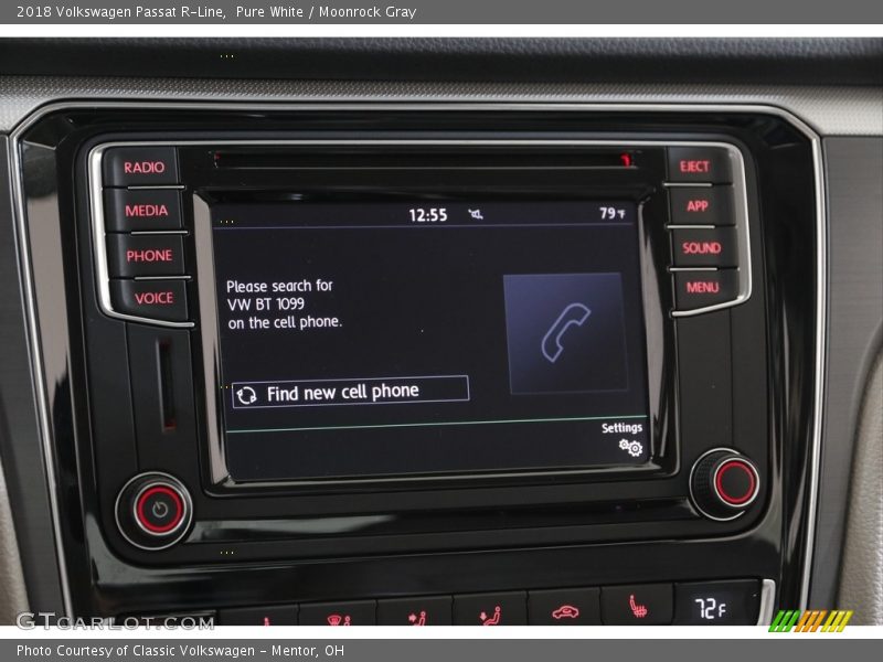 Pure White / Moonrock Gray 2018 Volkswagen Passat R-Line
