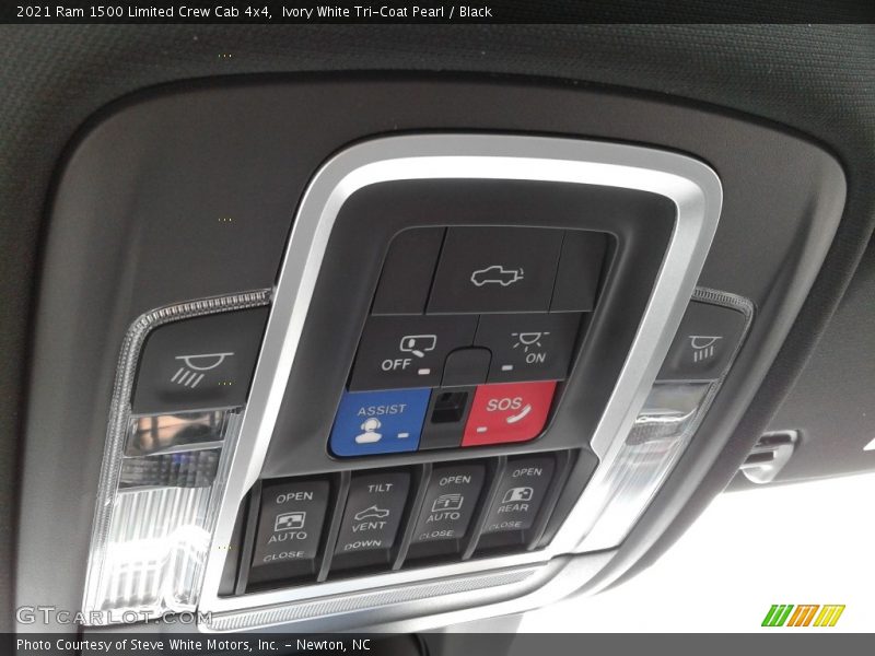 Ivory White Tri-Coat Pearl / Black 2021 Ram 1500 Limited Crew Cab 4x4