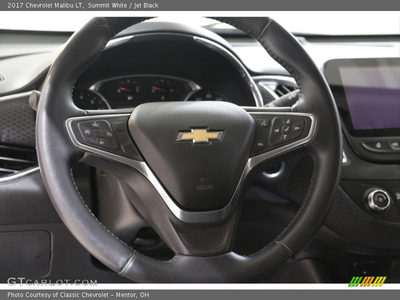 Summit White / Jet Black 2017 Chevrolet Malibu LT