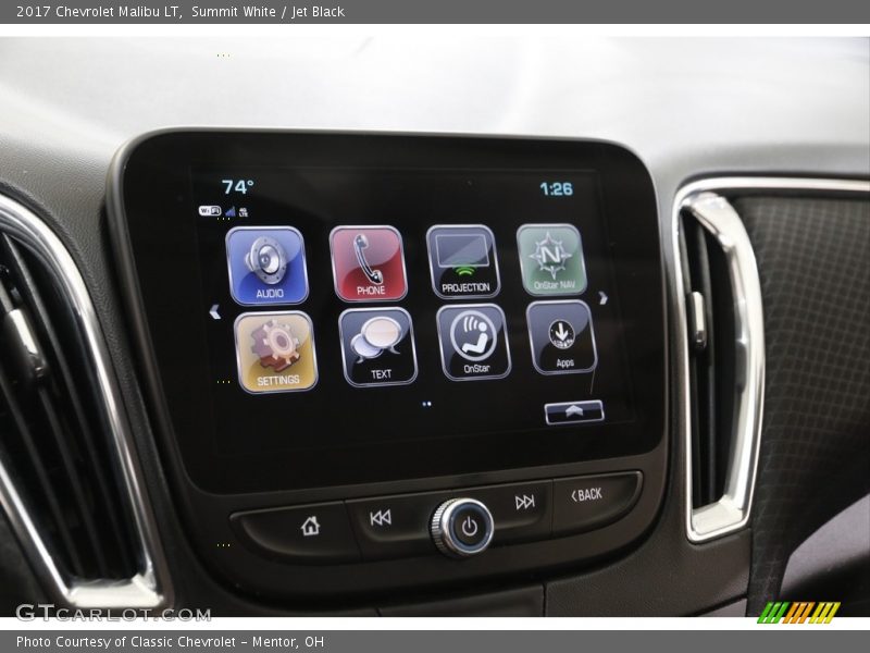 Summit White / Jet Black 2017 Chevrolet Malibu LT