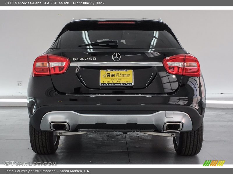 Night Black / Black 2018 Mercedes-Benz GLA 250 4Matic