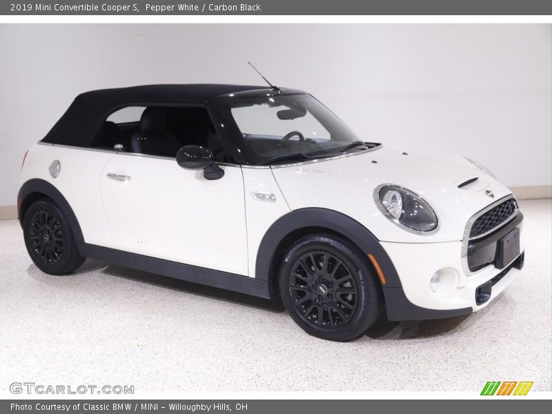 Pepper White / Carbon Black 2019 Mini Convertible Cooper S