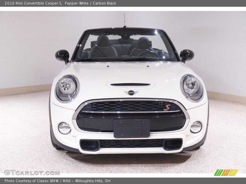 Pepper White / Carbon Black 2019 Mini Convertible Cooper S