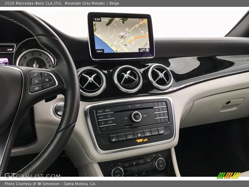 Mountain Grey Metallic / Beige 2016 Mercedes-Benz CLA 250