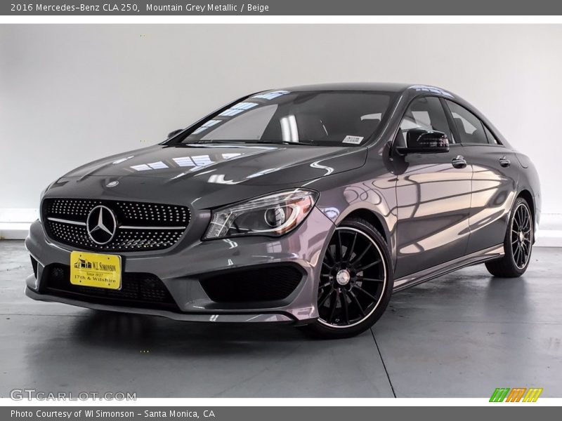 Mountain Grey Metallic / Beige 2016 Mercedes-Benz CLA 250