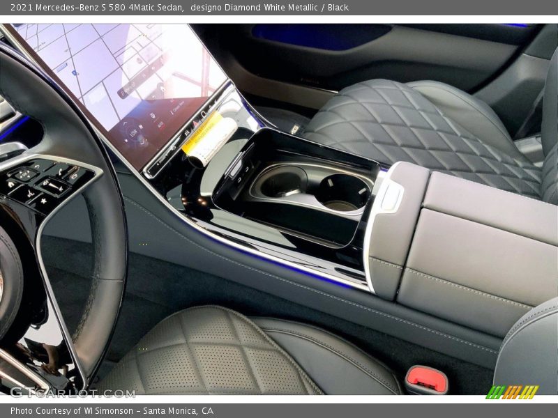 designo Diamond White Metallic / Black 2021 Mercedes-Benz S 580 4Matic Sedan