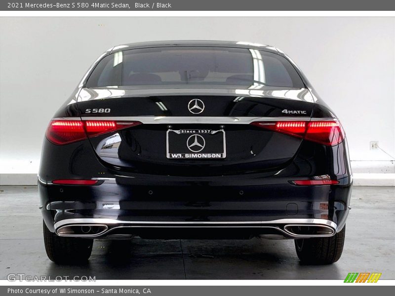 Black / Black 2021 Mercedes-Benz S 580 4Matic Sedan