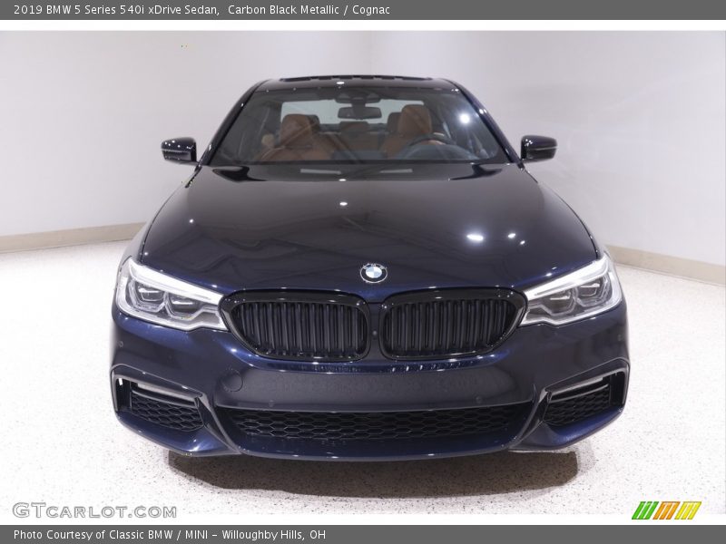 Carbon Black Metallic / Cognac 2019 BMW 5 Series 540i xDrive Sedan