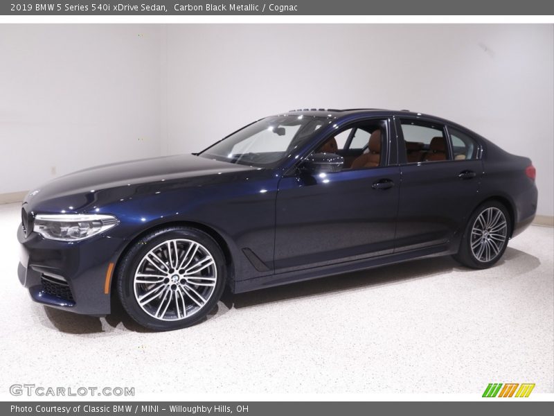 Carbon Black Metallic / Cognac 2019 BMW 5 Series 540i xDrive Sedan