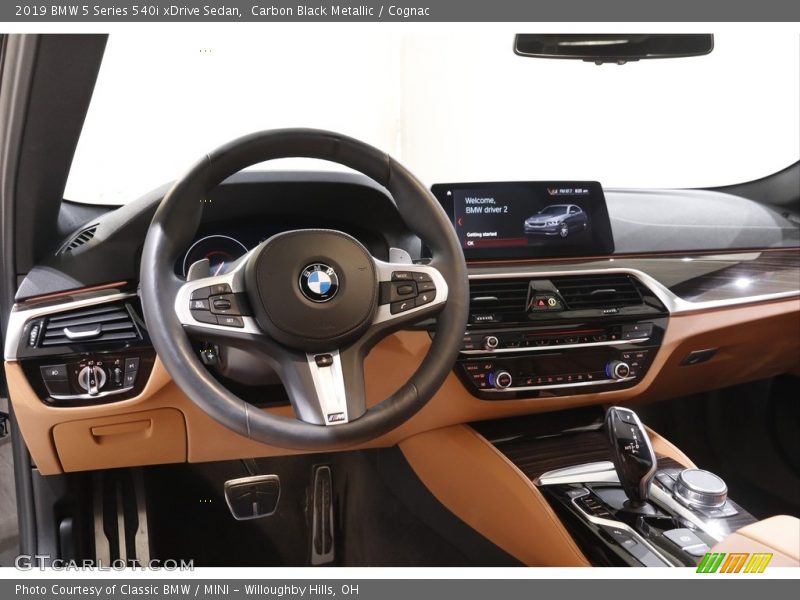 Carbon Black Metallic / Cognac 2019 BMW 5 Series 540i xDrive Sedan