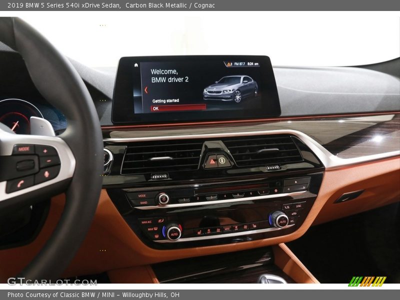 Carbon Black Metallic / Cognac 2019 BMW 5 Series 540i xDrive Sedan