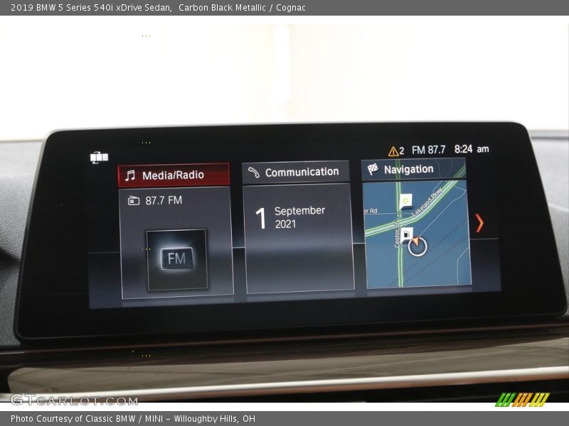 Carbon Black Metallic / Cognac 2019 BMW 5 Series 540i xDrive Sedan