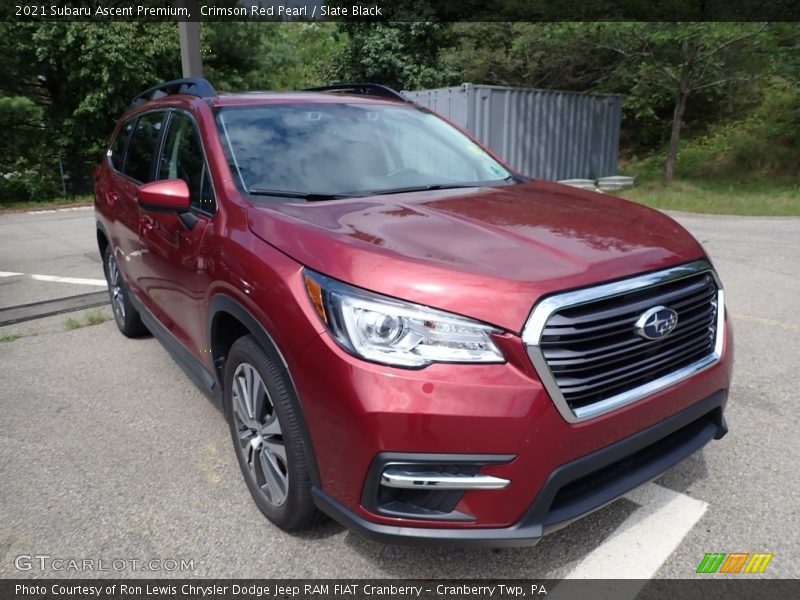 Crimson Red Pearl / Slate Black 2021 Subaru Ascent Premium