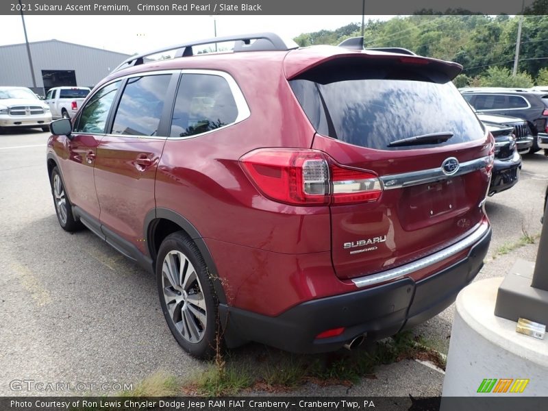 Crimson Red Pearl / Slate Black 2021 Subaru Ascent Premium