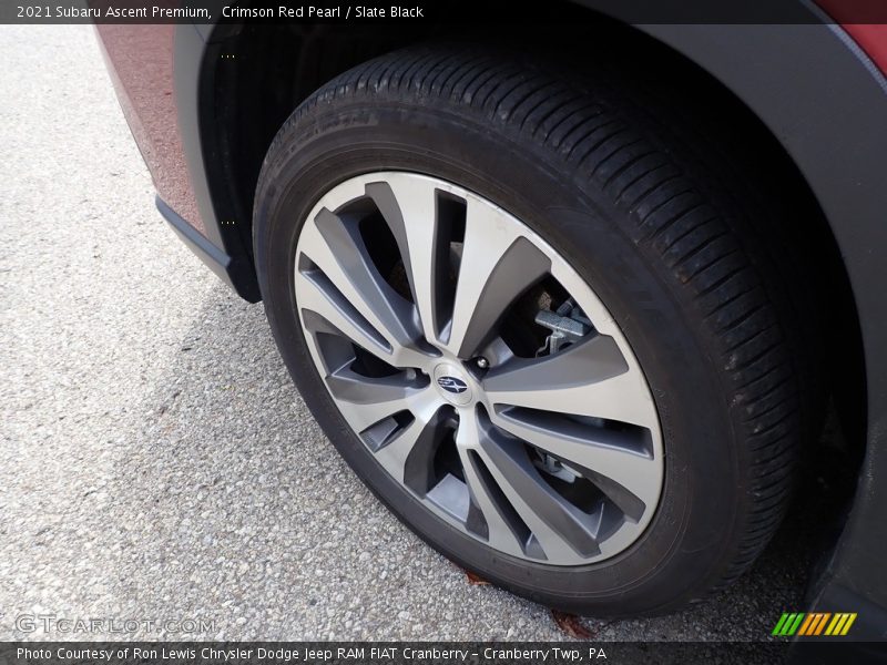Crimson Red Pearl / Slate Black 2021 Subaru Ascent Premium