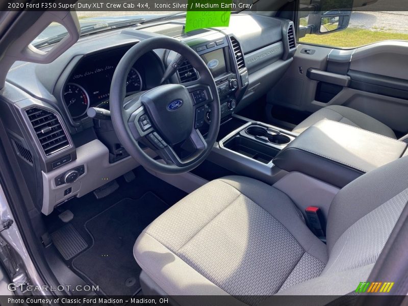 Iconic Silver / Medium Earth Gray 2020 Ford F350 Super Duty XLT Crew Cab 4x4
