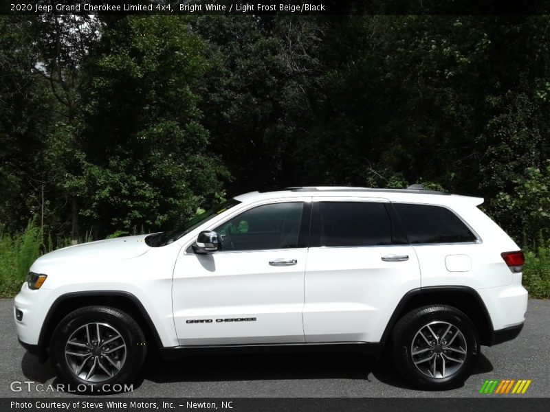 Bright White / Light Frost Beige/Black 2020 Jeep Grand Cherokee Limited 4x4