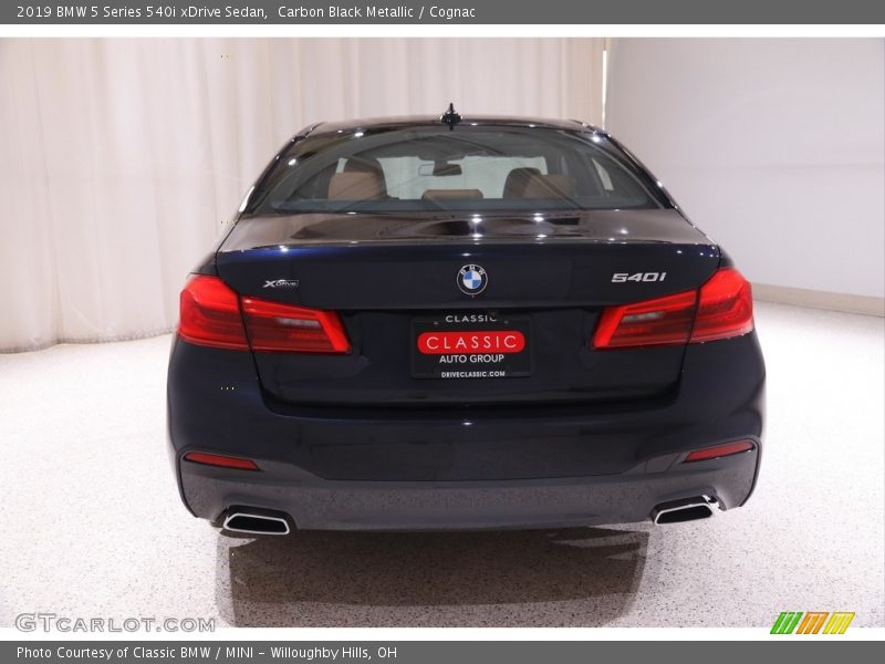 Carbon Black Metallic / Cognac 2019 BMW 5 Series 540i xDrive Sedan