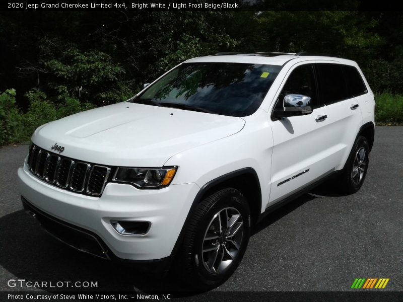 Bright White / Light Frost Beige/Black 2020 Jeep Grand Cherokee Limited 4x4