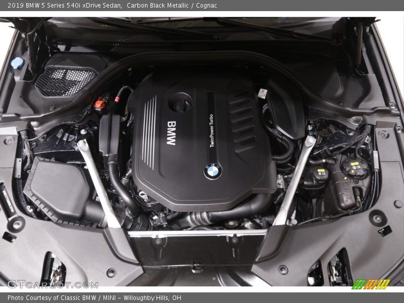 Carbon Black Metallic / Cognac 2019 BMW 5 Series 540i xDrive Sedan