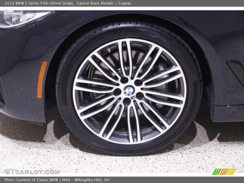 Carbon Black Metallic / Cognac 2019 BMW 5 Series 540i xDrive Sedan