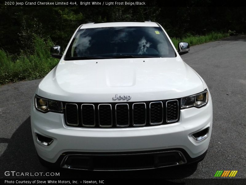 Bright White / Light Frost Beige/Black 2020 Jeep Grand Cherokee Limited 4x4