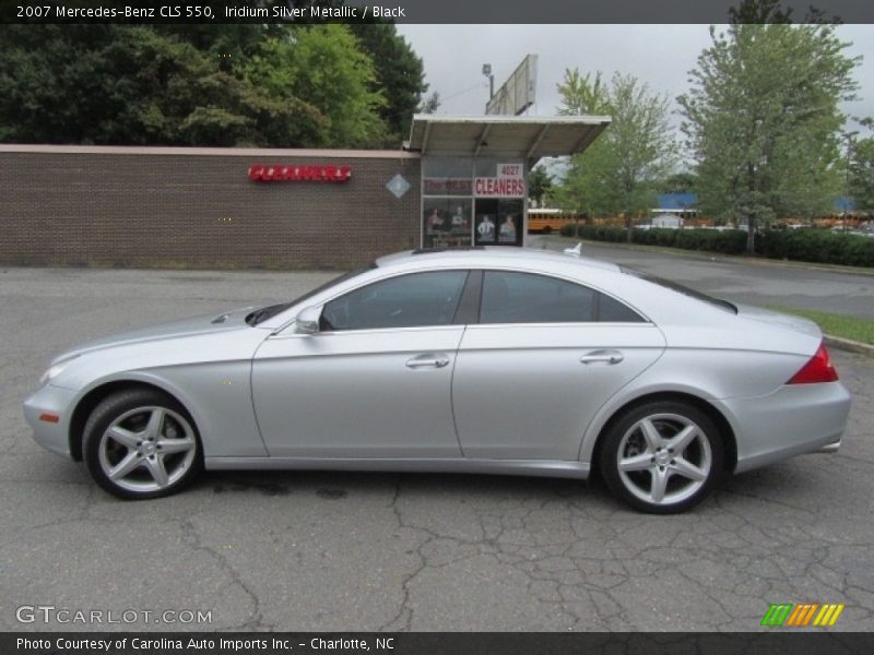 Iridium Silver Metallic / Black 2007 Mercedes-Benz CLS 550