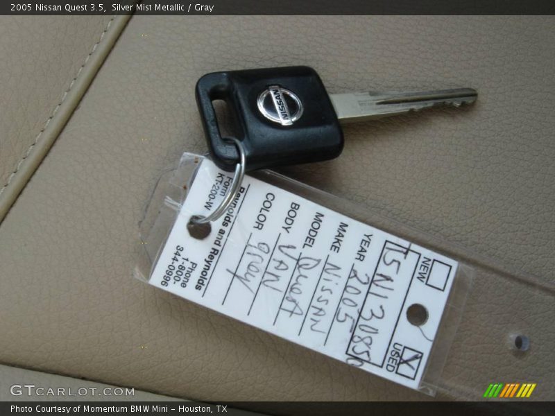Silver Mist Metallic / Gray 2005 Nissan Quest 3.5